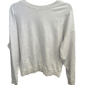 Grey bailey rose cropped sweatshirt
